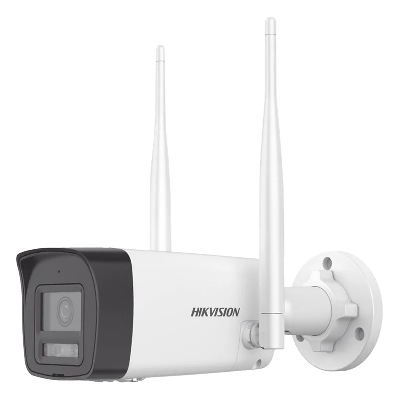 Bala IP 4 Megapixel / Lente 2.8 mm / Dual Light (30 mts IR + 30 mts Luz Blanca) / Wi-Fi / ACUSENSE / Audio Bidireccional (Micrófono y Bocina) / IP66 / dWDR / Micro SD HIKVISION DS-2CV1043G2-LIDWF(B)