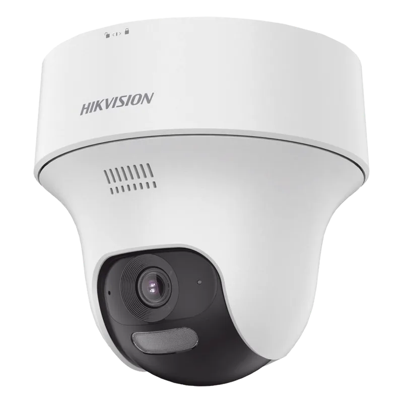 Turret PT IP 2 Megapixel / Lente 2.8 mm / Dual Light (20 mts IR + 15 mts Luz Blanca) / Wi-Fi / IP54 / dWDR / H.265 / Audio Bidireccional (Micrófono y Bocina) / Micro SD HIKVISION DS-2CV1F23G2-LIDWF(B)