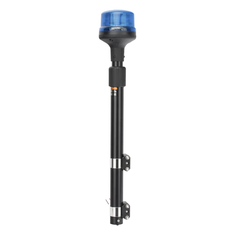 Luz Telescópica para Motocicletas de 8 LED, Azul, Lente Azul, SAE SIGNALPRO SPT16B
