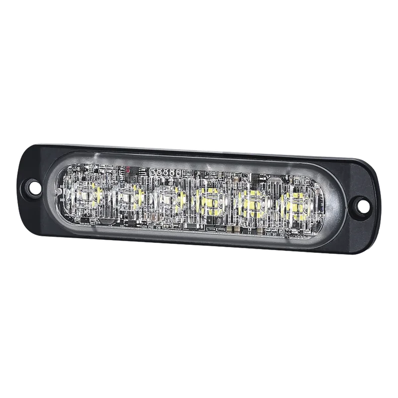 Luz Auxiliar de 12 LED, Ambar/Blanco, Lente Transparente, SAE SIGNALPRO SP12AW