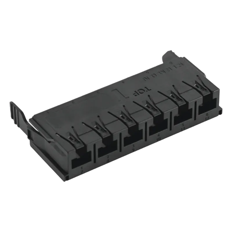 Copper, Adapter Plate, Lightverse Combo, Empty, UTP, 6 Port, Black SIEMON LVCA-06-UA