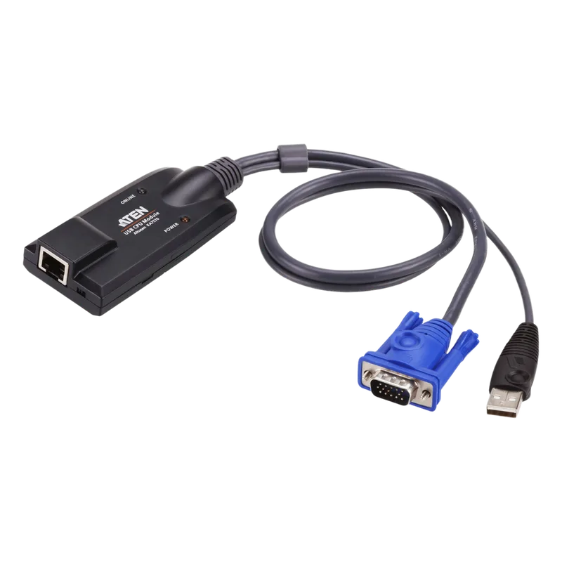Cable Adaptador | KVM VGA USB | Resolución 1600x1200 | 40m | Emulación de teclado y mouse ATEN KA7570