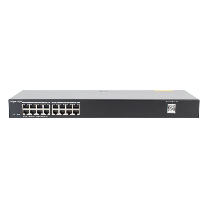 Switch Administrable 16 puertos Gigabit, gestión gratuita desde la nube RUIJIE RG-ES216GC-V2