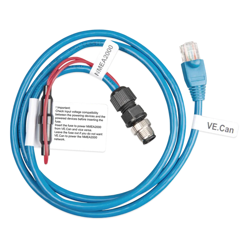 Cable Micro- C VE.Can a NMEA 2000 para Comunicación entre Equipos Victron y Rede NMEA 2000 VICTRON ENERGY VE.CAN/NMEA2000
