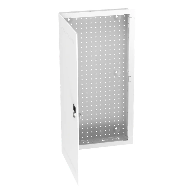Gabinete Multipropósito de Montaje en Pared, de 28 in de Altura, Con Puerta Reversible, Fabricado en Acero, Color Blanco PANDUIT MS28EHDS