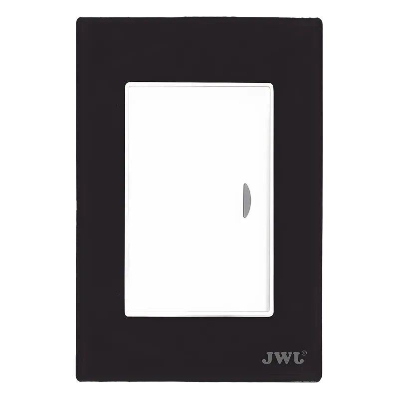 Apagador Escalera Sencillo de 10 A/ 127 V CA ~ 60 Hz / Placa Negra. JWJ JTL-F7602