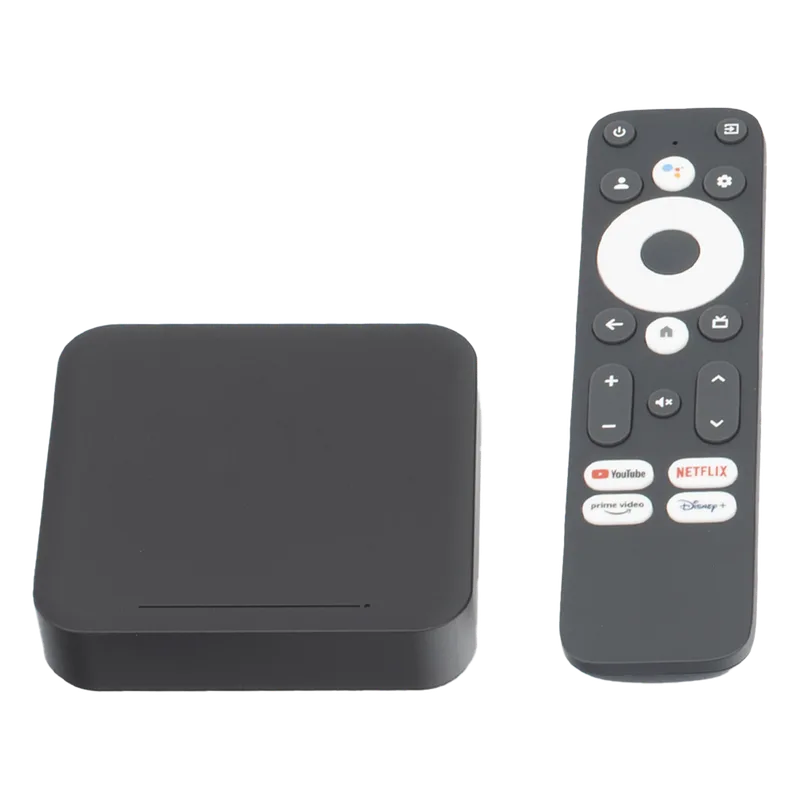 STB 4K Android con Google TV / Alto Rendimiento / Conexión Wi-Fi y por Cable / Control Remoto Bluetooth / Salida HDMI LINKEDPRO BY EPCOM LP1-STB-WIF5-UHD