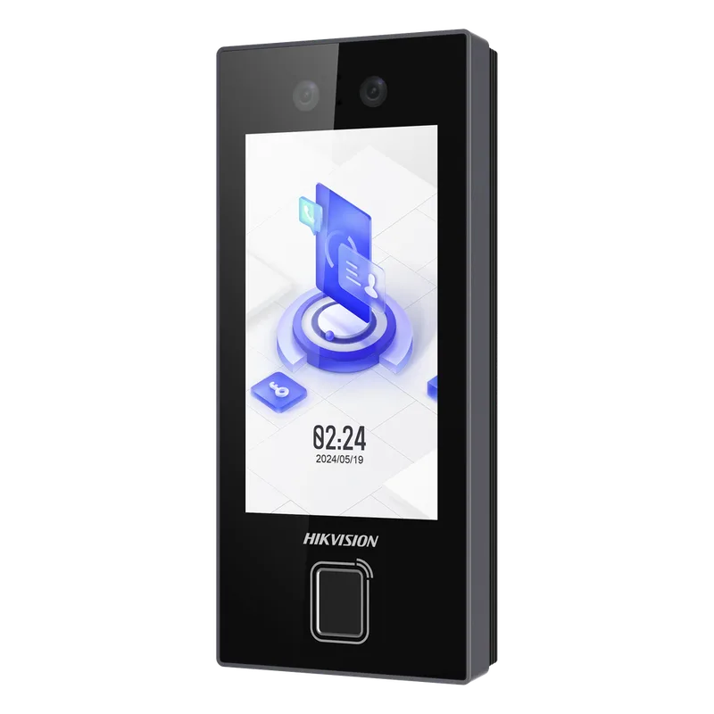 Terminal Facial MinMoe DS-K1T344MBFWX-E1 / Lector de Huellas y Tarjetas MIFARE / 3000 Rostros / 3000 Huellas / Pantalla 4.5" / Hik-Connect Teams / IP65 / PoE WiFi / HIK-IA / SIP HIKVISION