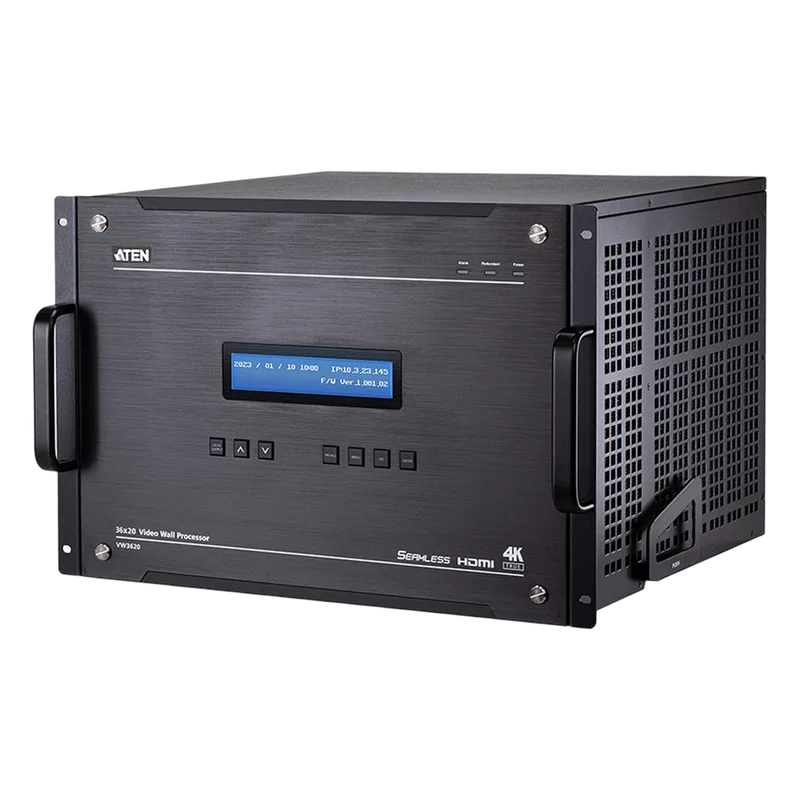 36 x 20 Procesador Modular Video Wall | Procesa hasta 36 fuentes de entrada y gestiona hasta 20 monitores | Escalabilidad True 4K@60 con procesamiento de señales 4:4:4 ATEN VW3620