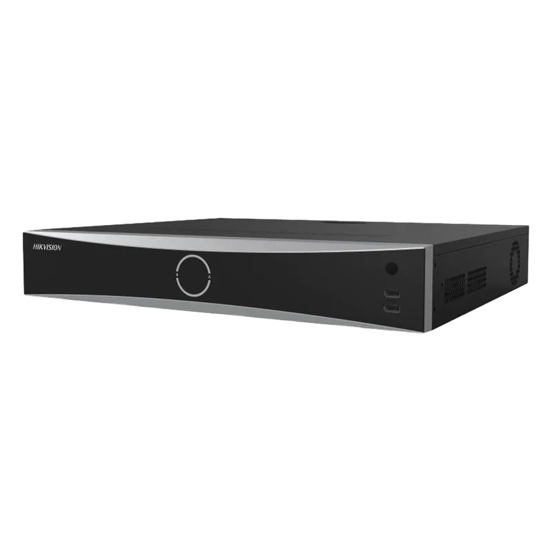 [Acusearch] NVR 12 Megapixel (4K) / 32 canales IP / AcuSense (Evita Falsas Alarmas) / Reconocimiento Facial / 4 Bahías de Disco Duro / HDMI en 4K / Alarmas I/O HIKVISION DS-7732NXI-K4(D)