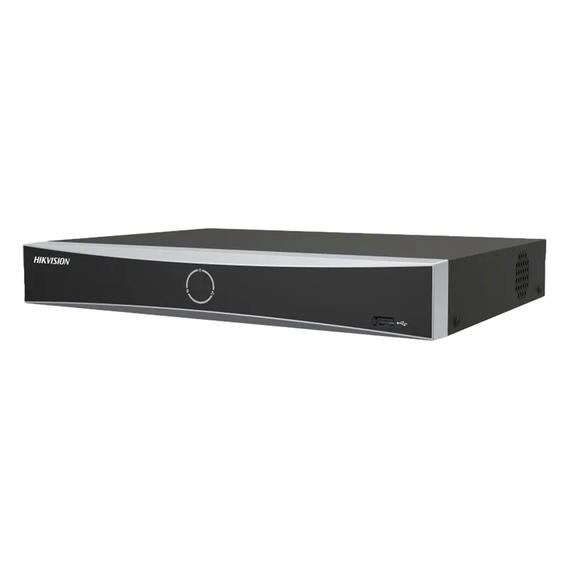 [Acusearch] NVR 12 Megapíxel (4K) / 8 canales IP / AcuSense (Evita Falsas Alarmas) / Reconocimiento Facial / 1 Bahía de Disco Duro / HDMI en 4K / Sin Puertos PoE HIKVISION DS-7608NXI-K1(D)