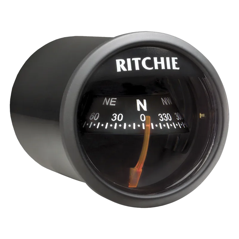 Brújula de Navegación Maritima de 2" (51 mm) / Lectura Directa / Visor Ajustable 30° / Iluminación NiteVu Verde / Movimiento Zafiro y Acero Templado / Construcción Compuesto Alta Temperatura / Imán DirectiveForc RITCHIE X-23BB