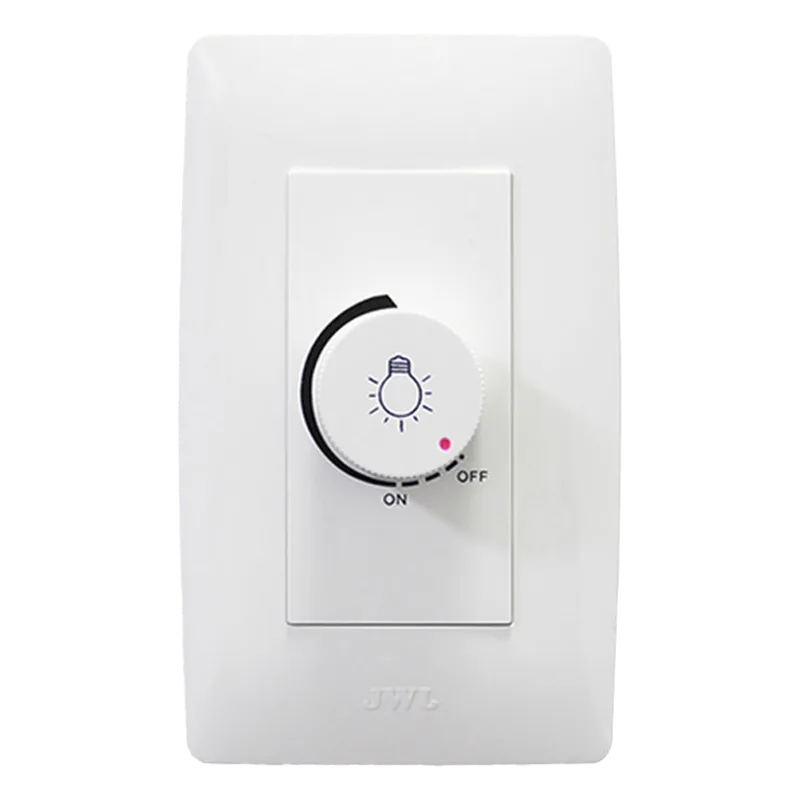 Dimmer Rotativo para Lamparas Incandescentes y/o Halógeno 300W / 127 V~ 60 Hz. JWJ JTL-B72-29