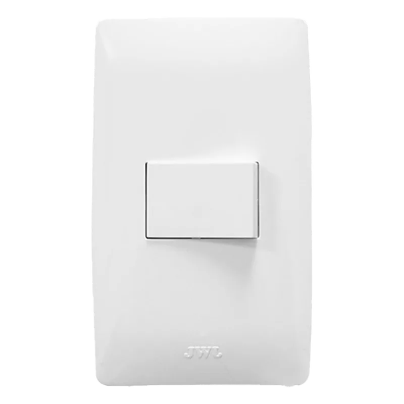 Apagador Sencillo de 127 V~60 Hz 10 A / Color Blanco. JWJ JTL-B72-35