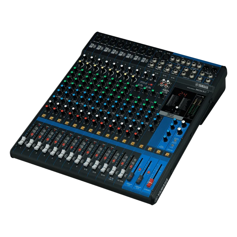 Mezcladora de Audio | 16 Canales | 10 Entradas de Micrófono | Entradas de Línea | Efectos | Interfaz USB YAMAHA MG16XU
