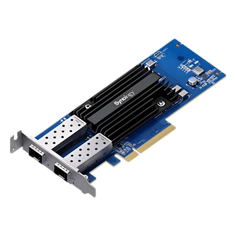 Adaptador de Red SFP28 de 25 GbE de Doble Puerto | Compatible con Synology | PCIe 3.0 x8 | SFP28 SR y LR | Link Aggregation | Garantía de 5 Años. E25G30-F2