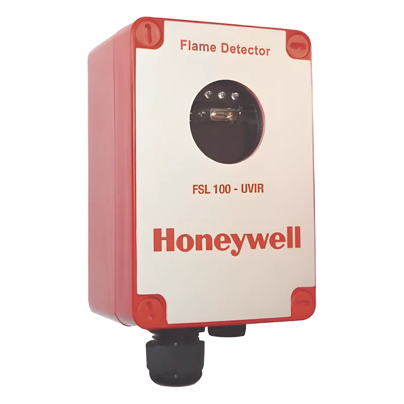 Detector de flama ultravioleta (UV), apto para zona ATEX 2/22 y FM 3611 Clase 1, 2 y 3 División 2, certificado EN54-10, color rojo HONEYWELL ANALYTICS FSL100-UV