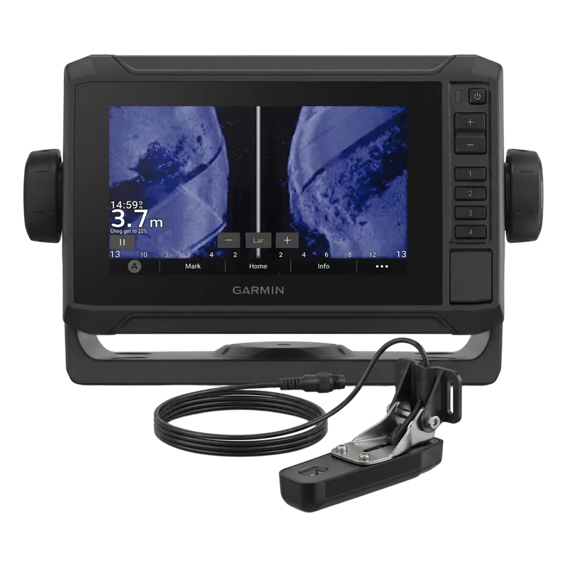 ECHOMAP UHD2 62sv con Mapa Base Precargado / Sonda SIDEVÜ, CLEARVÜ Y CHIRP Tradicional / Puerto de Conexión a NMEA 2000 / Incluye Transductor GT54UHD-TM, GARMIN 10-02679-01