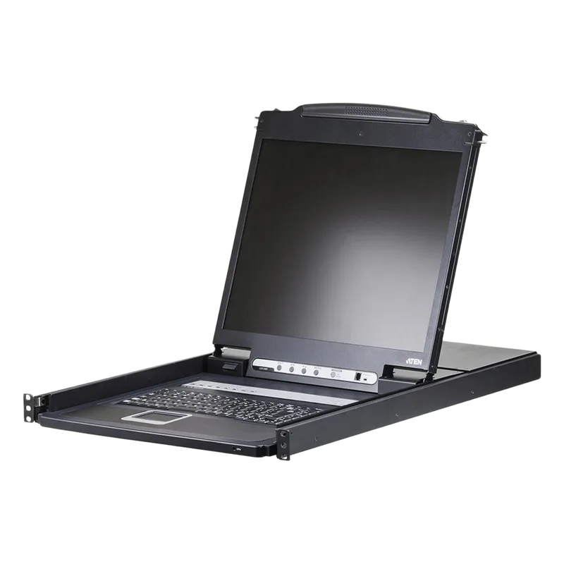 Conmutador KVM | LCD de riel único | VGA PS/2 | USB de 8 puertos ATEN CL1308N