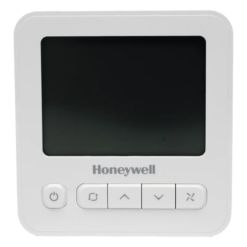 Controlador de temperatura de pared para fan coil de 2 o 4 tubos, salida on/off para válvula, control de ventilador manual o automático HONEYWELL BMS WS8B4WB/U