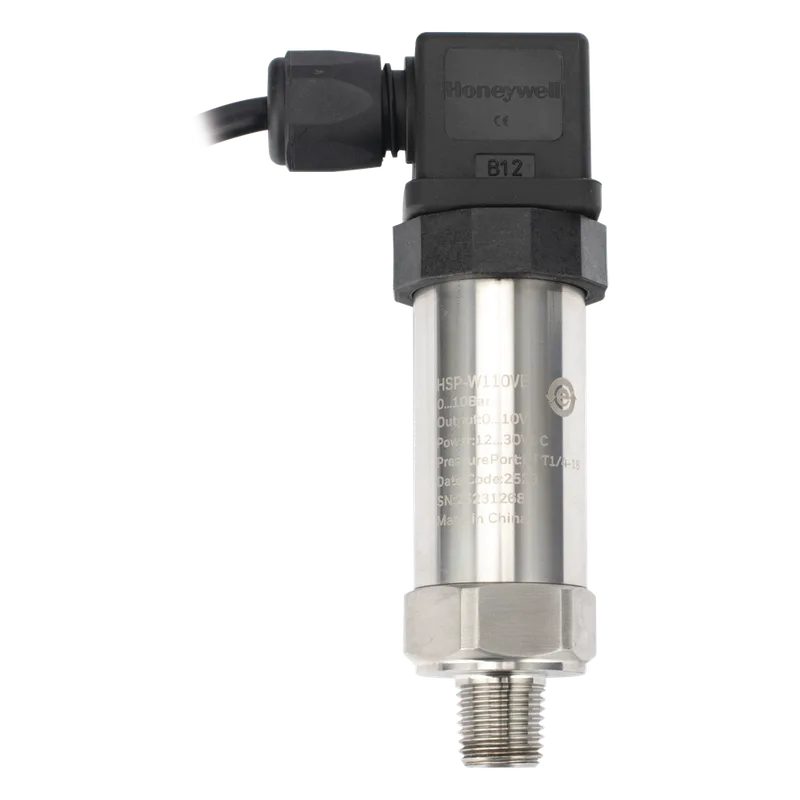 Sensor de presión industrial de 0 a 10 bar con salida analógica 0-10 V y conexión roscada NPT HONEYWELL BMS HSP-W110VB