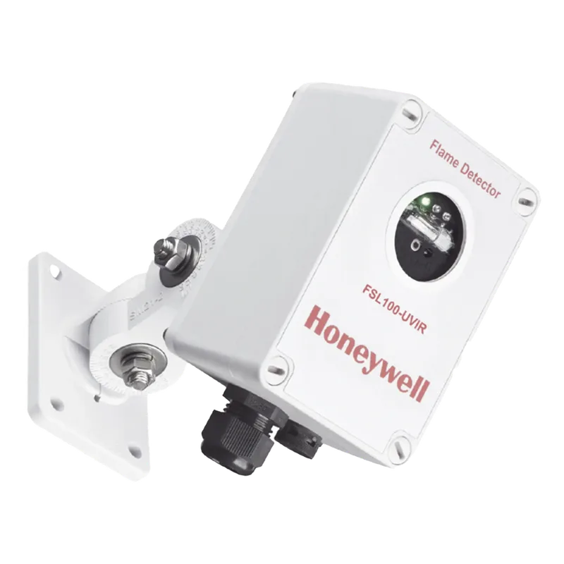 Detector de flama UV/IR para zonas de riesgo, alcance de 25 m, salida 4-20 mA, certificado ATEX, FM y EN54-10, color blanco HONEYWELL ANALYTICS FSL100-UVIR-W