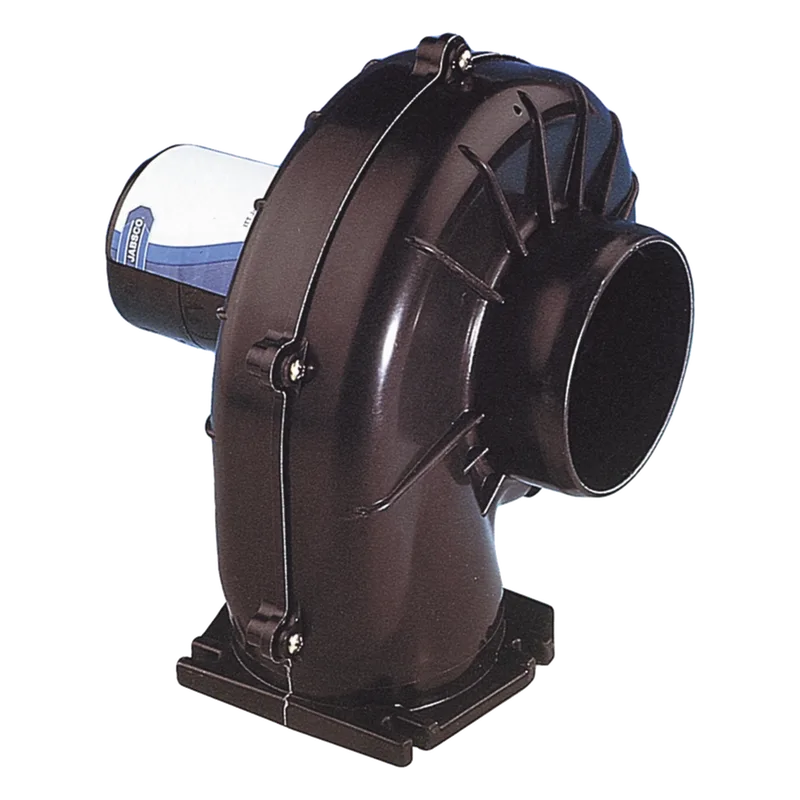 Soplador flexmount de 3 pulgadas. Construido en plástico reforzado a 12 Vcd JABSCO 34739-0010