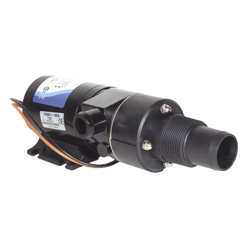 Bomba maceradora de 12 Vcd para manguera de entrada con orificio de 38 mm (1½”), manguera de descarga con orificio de 25 mm (1”) JABSCO 18590-2092