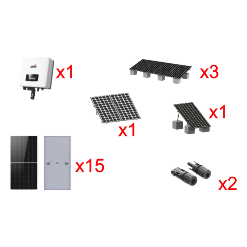 Kit Solar Interconexion / 9kW 220Vca / Inversor AFORE / Montaje Incluido HNS9000TLKIT1