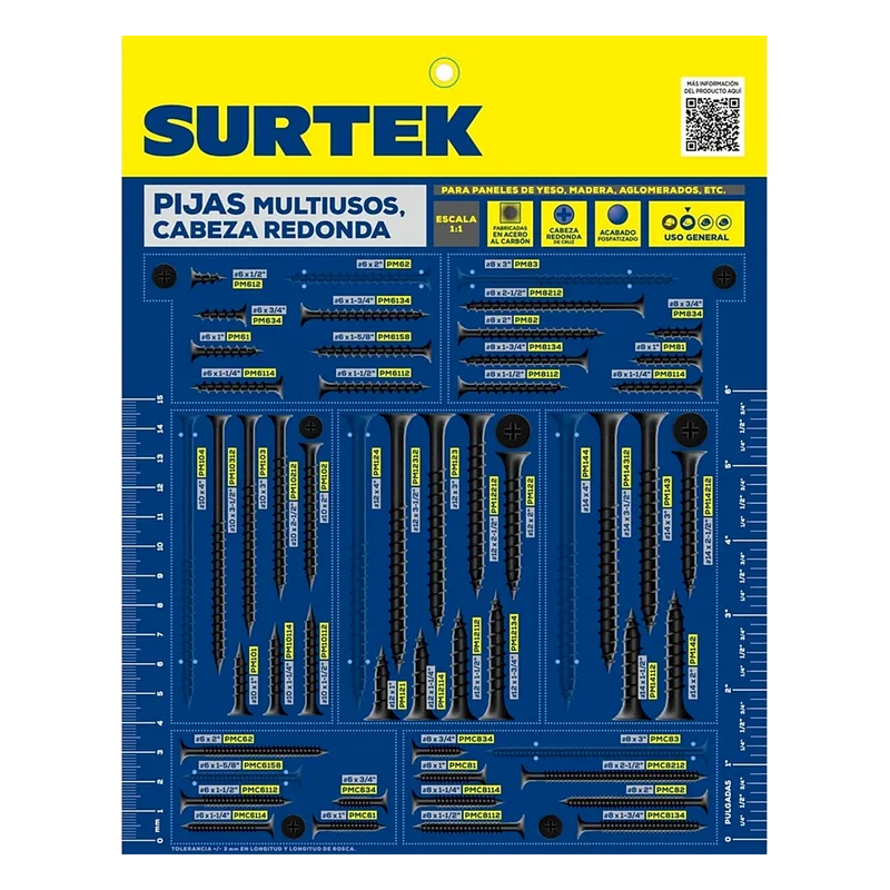Muestrario de Pija Multiusos Surtek MUEP1