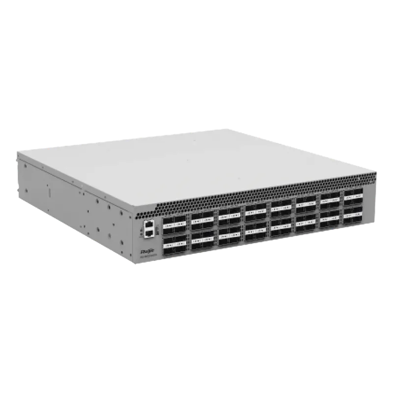 Switch DCI para Data Center / 64 Puertos QSFP28 100GE / 12.8 Tbps / 4,482 Mpps / VXLAN / M-LAG / RDMA / Lossless Ethernet PFC+ECN / 2 RU / Redundancia Hot-Swap RUIJIE RG-S6520-64CQ
