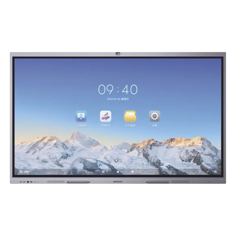 Pantalla Interactiva Touch de 98" Android 13 / Google Suite Preinstalado con Certificación EDLA / Cámara Web 8 MP / Resolución 4K / Bocinas Integradas / Entradas HDMI y VGA / Incluye 2 Lápices para Escribir HIKVISION DS-D5C98RB/B(EDLA)