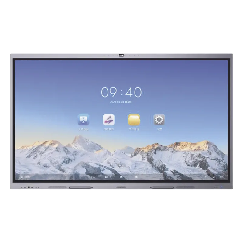 Pantalla Interactiva Touch de 86" Android 13 / Google Suite Preinstalado con Certificación EDLA / Cámara Web 8 MP / Resolución 4K / Bocinas Integradas / Entradas HDMI y VGA / Incluye 2 Lápices para Escribir HIKVISION DS-D5C86RB/B(EDLA)