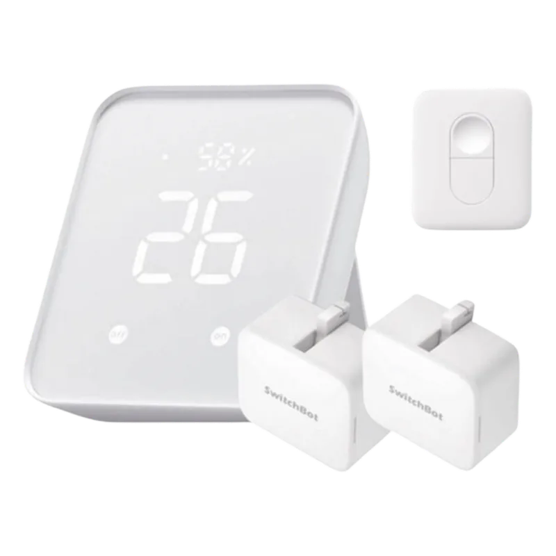 KIT Controlador HUB principal para dispositivos SwitchBot, Señal Wifi y BLUETOOTH, incluye 2 pulsadores y 1 control remoto SWITCHBOTKHBR