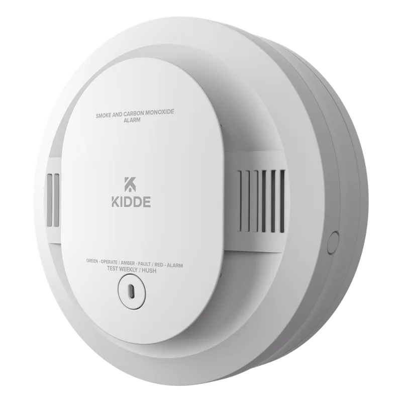 Alarma combinada de humo y monóxido de carbono a baterías, sensor fotoeléctrico y electroquímico, para vivienda KIDDE 30CUDR-1