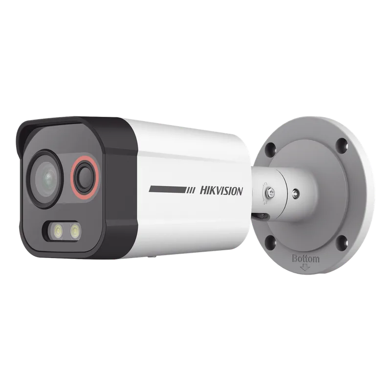 Cámara Bala IP Térmica y Óptica Biespectral para prevenir incendios/ Detección de fuego / Medición de Temperatura / Resolución Óptica 4 MP ColorVu / Resolución Térmica 96 x 72 HIKVISION DS-2TD2608-1/QA/FP