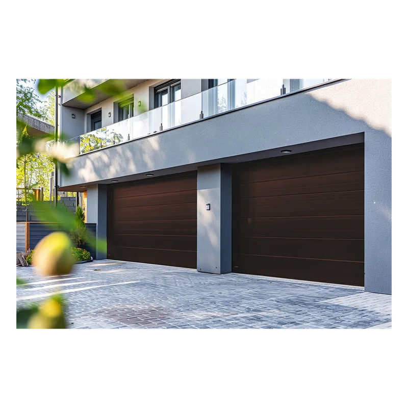 Puerta de Garage D / Alta calidad / 16x7 pies / 1 3/4" Aislante Termico / Estilo Americana / Imitacion Madera / BLACK WALNUT . ACCESSPRO GARAGE-167B