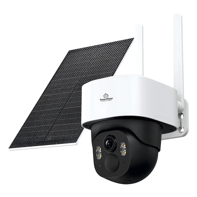 Cámara de Bateria PT 4mp| 4G| Visión Nocturna a color| Audio Bidireccional| Autoseguimiento Inteligente| Grabación Continua | Incluye Panel Solar de 5W SMARTHOME BY EPCOM SCAM2PTP4G