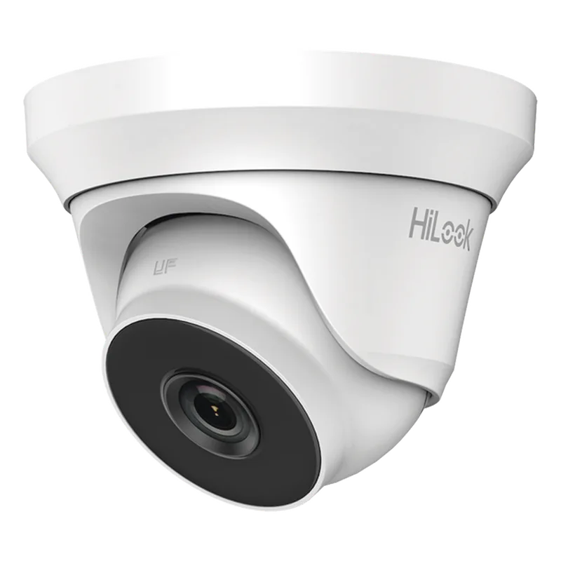Turret TURBOHD 2 Megapixel (1080p) / Gran Angular 103 / Lente 2.8 mm / Audio por Coaxitron / 40 mts IR EXIR / Exterior IP66 / 4 Tecnologías / dWDR / Metal HiLook by HIKVISION THC-T220-MS