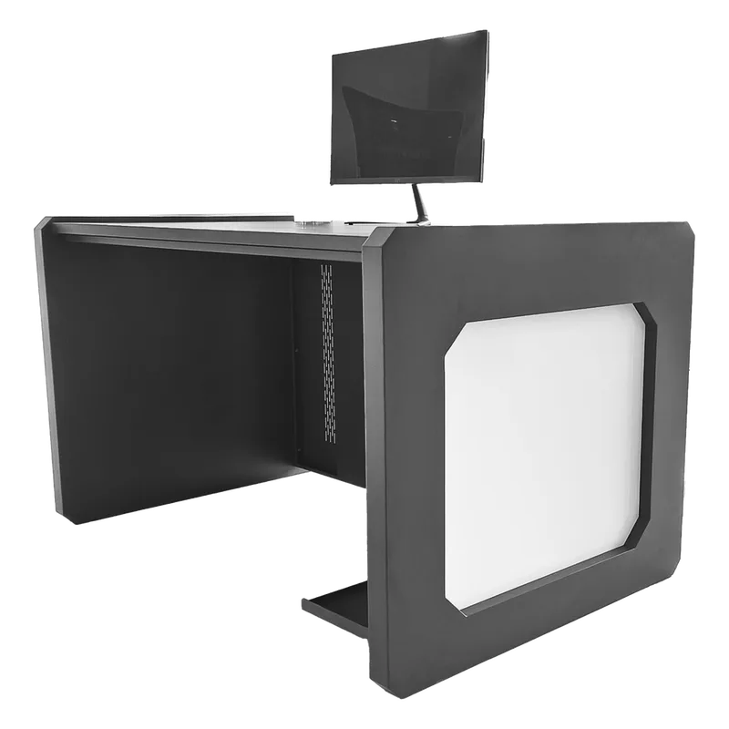Escritorio Estación Mobiliaria Profesional de Monitoreo y Control / Videovigilancia / Acceso / Alarmas / Etc... / Metálica / Color Gris Oxford EPCOM INDUSTRIAL DESK01/B