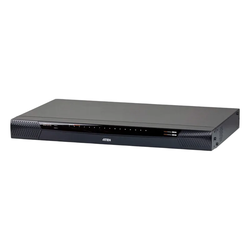 Switch KVM por IP multi-interfaz | Cat 5 | 16 puertos de 1 consola local | 1 consola remota con Virtual Media (1920 x 1200) | ATEN KN1116VA