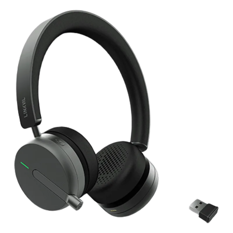 Auricular Inalámbrico LINKVIL DH50-B con Bluetooth 5.4 y Micrófono Retráctil con Cancelación de Ruido FANVIL