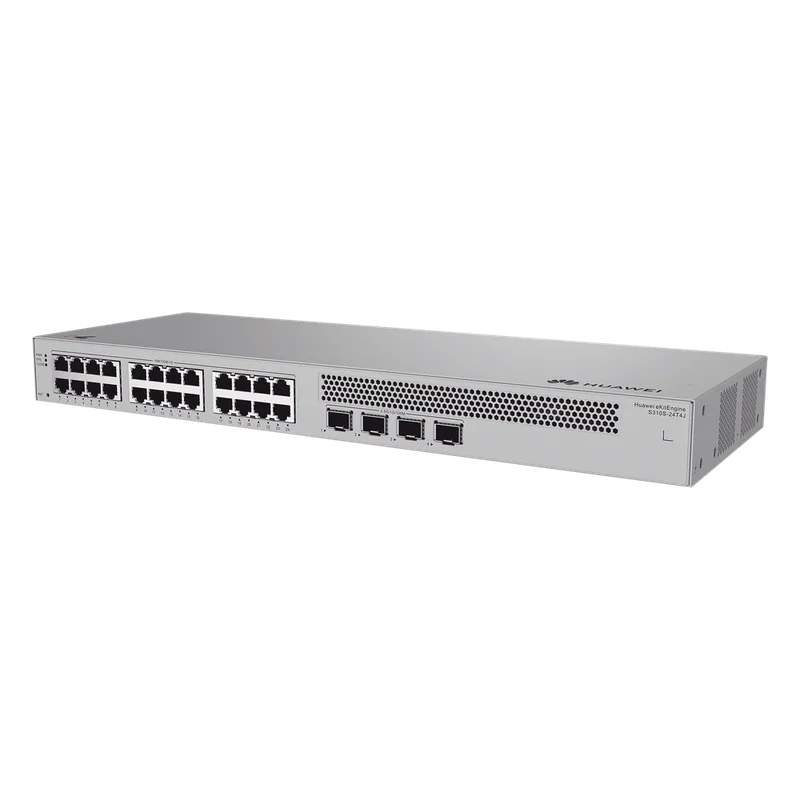 Switch de Acceso Gigabit Administrable Capa 2+ / 24 puertos 10/100/1000 Mbps / 4 Puertos 2.5GE SFP Uplink / ERPS / Rutas Estáticas / Administración Nube Gratis HUAWEI S310S-24T4J