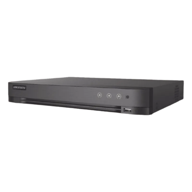 DVR 16 Canales TURBOHD + 8 Canales IP / 5 Megapixel Lite - 3K Lite / Salida Independiente HDMI - VGA / Audio de Dos Vías por Coaxitron / Reconocimiento Facial / ACUSENSE (Evita falsas alarmas) / 1 Bahía de Disco Duro / Salida de Video en Fu HIKVISION IDS-7216HQHI-M1/H/XT
