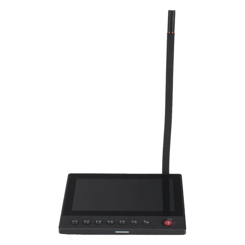 Micrófono IP | No requiere amplificador | 12 VCD | Pantalla Touch 7" | Transmisión en Tiempo Real | Integración con HikCentral Professional HIKVISION DS-QAZ1MP7G1