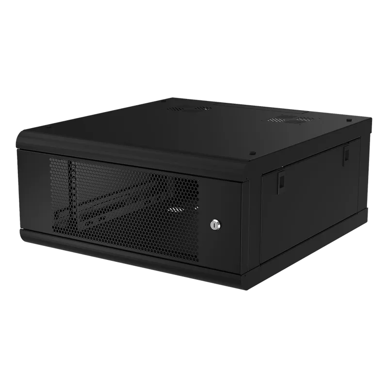 Gabinete de Pared con Puerta Perforada, 635mm de Profundidad, 4U Rack de 19 in, Acero Reforzado LINKEDPRO SR-1904-GN2P
