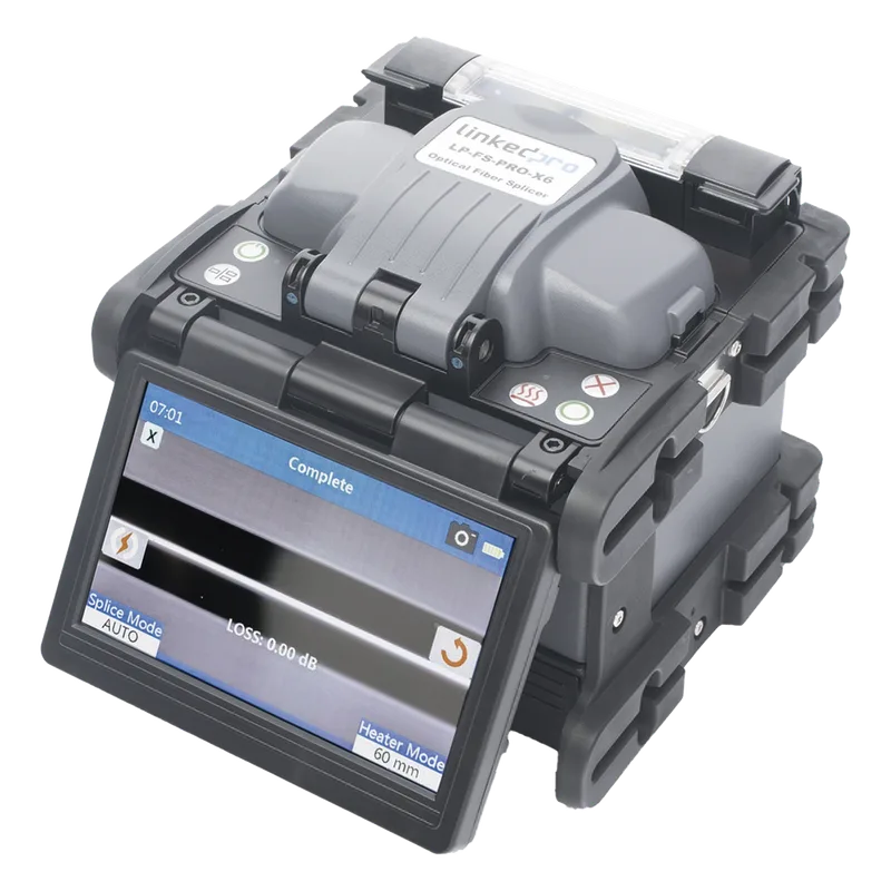 Fusionadora de Fibra Óptica Multimodo y Monomodo / Alineación por Núcleo / 6 Motores para Mejor Precisión en el Empalme / Capacitación Remota Gratuita LINKEDPRO BY EPCOM LP-FS-PRO-X6