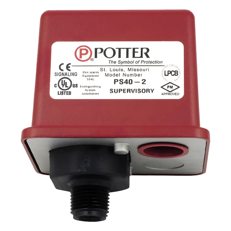 Supervisor de Doble Switch de Alta y Baja Presion SPDT 10-60 PSI POTTER PS401A