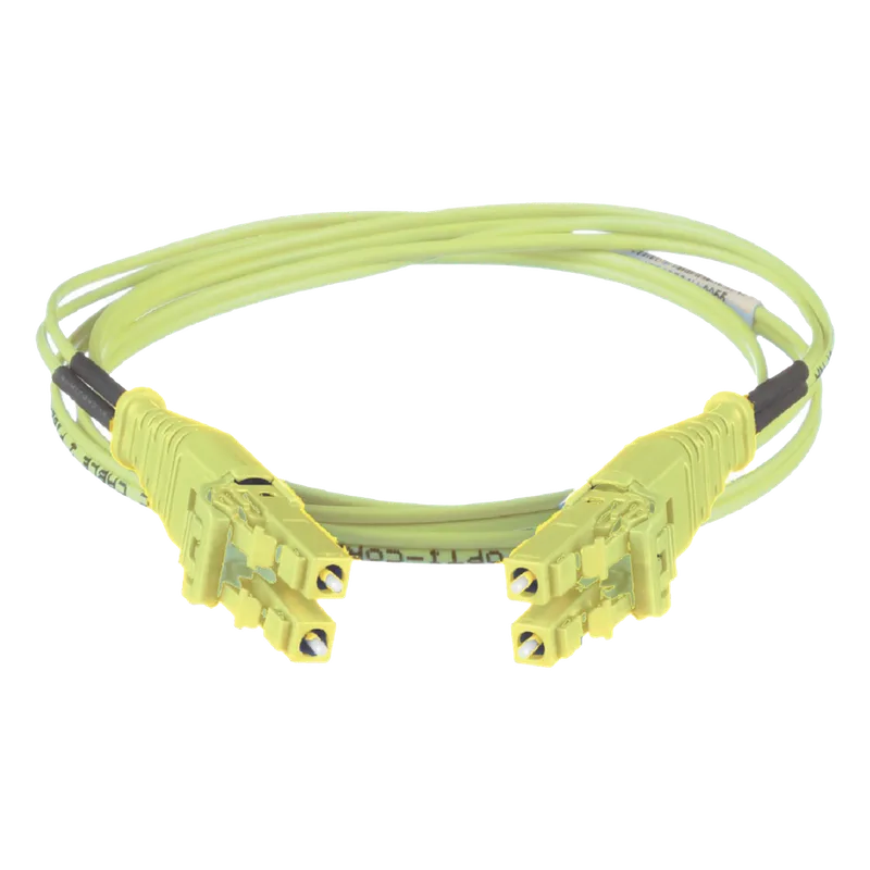 Jumper de Fibra Óptica Multimodo 50/125 OM5, LC-LC Uniboot Duplex, LSZH, Color Verde Lima, 2 Metros (6.56 Pies) PANDUIT FW2RLU1U1ONM002