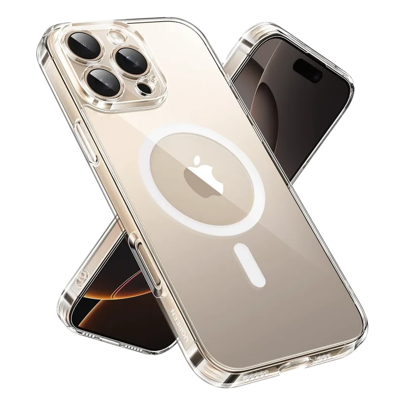 Funda protectora magnética transparente UGREEN Classy para iPhone 16 Pro (transparente) 45927